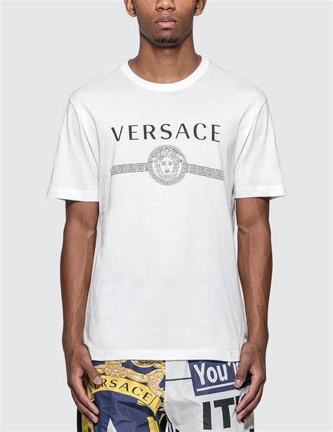 versace collection men's polo white|versace t shirt men price.